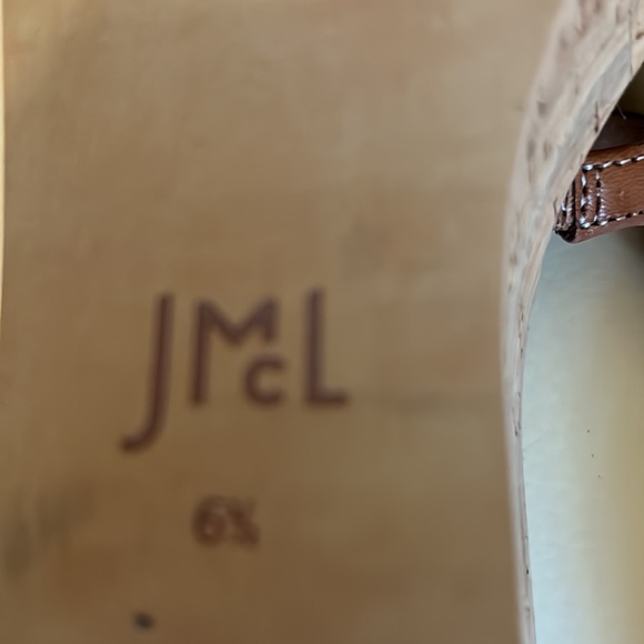 J. McLaughlin Brown Wedge Sandals, Size 6.5 - Picture 6 of 9